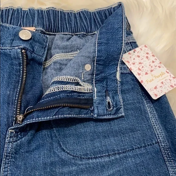 Free People Chloe Baby Barrel Jeans. XS - Picture 6 of 13